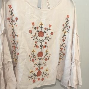 Pink Xhilaration Embroidered Blouse